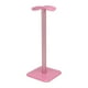 thumbnail image 1 of Soporte para auriculares Esquina redondeada Base antideslizante Bandeja de TPU Barra de metal resistente Soporte para auriculares para juegos en casa Oficina Rosa, 1 of 1