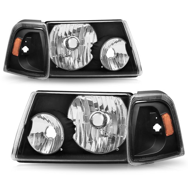 For 2001-2011 Ford Ranger Headlights+Corner Turn Signal Lights Pair Left+Right