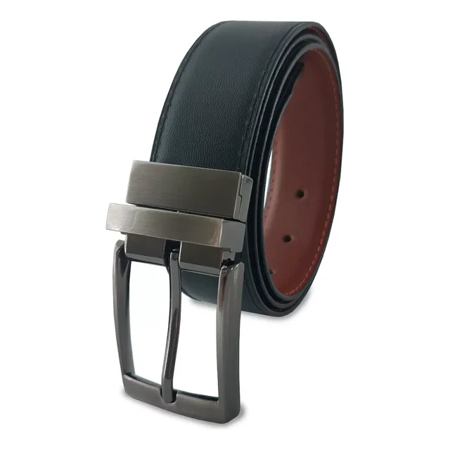 Cinturon De Piel Genuina Para Hombre, Piel 100% Bovino Color Negro / Shedron Talla 42