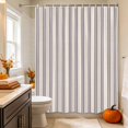 thumbnail image 3 of Purple Stripes Shower Curtain Set - Extra Long 72" x 96" Washable Bathtub Curtain with 12 Hooks, Farmhouse Brown Vintage Rustic Lines Waterproof Fabric Stall Shower Curtains for Bathroom Décor, 3 of 8
