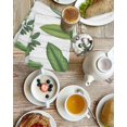 thumbnail image 4 of Green Leaves Kitchen Dish Towels for Drying Dishes Set of 3, Tropical Summer Botanical Watercolor Elegant Wooden Waffle Weave Microfiber Hand Tea Bathroom Towels Quick Dry & Absorbent Towel 15.7x23.6, 4 of 7