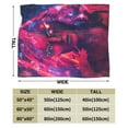 thumbnail image 3 of Throw Blanket Cyberpunk Futuristic Portrait For Couch-Ultra-Soft Micro Fleece Sofa Bed Camping Travel Blanket For Kid Baby Boys Girls Adults 80"X60", 3 of 8