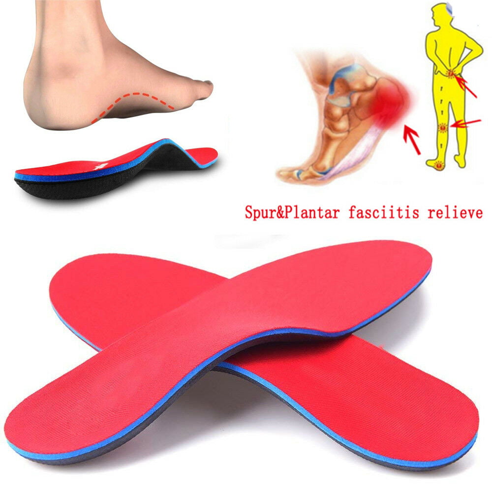 Unisex Orthotic Shoe Insoles Arch Support Flat Feet Plantar Fasciitis Insert 
