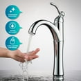 thumbnail image 5 of KRAUS Copper Brown Glass Bathroom Vessel Sink and Riviera™ Faucet Combo Set with Pop-Up Drain, Satin Nickel Finish, 5 of 11