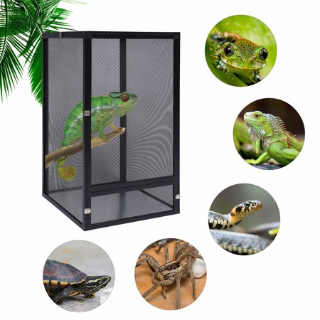 Colorfullrain Pet Screen Cage Reptile Tall Enclosure Box 4kg For Chameleon 45 * 45 * 80cm