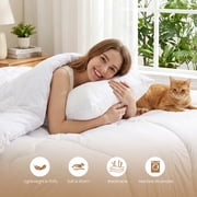 MARNUR Luxury Comforter Duvet Insert Full Size, 300GSM All Season Down Alternative, Hotel Cooling Quilted Comforters with 8 Tabs, Machine Washable 82 x 86