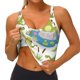 thumbnail image 3 of Fotbe Cartoon Frogs Sujetador Deportivo Largo sin Aros para Mujer con Almohadillas y Soporte Medio, Transpirable y Absorbente, Camiseta Tipo Chaleco o Tank Top-X-Large, 3 of 8