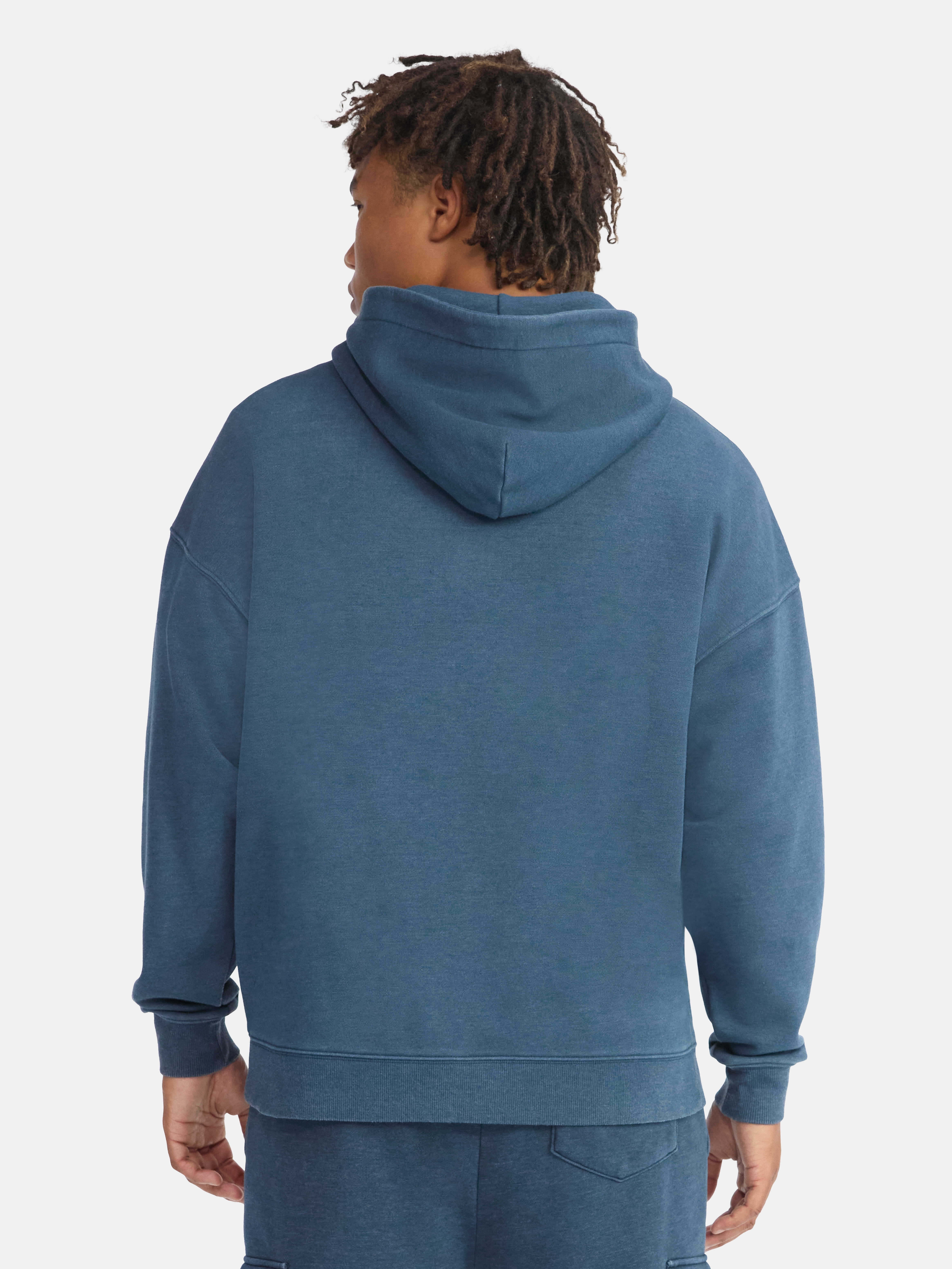 No Boundaries Zip Hoodie with Long Sleeves, Men's & Big Men's