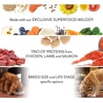 thumbnail image 3 of NUTRO ULTRA Adult Small Breed High Protein Natural Dry Dog Food with a Trio of Proteins from Chicken, Lamb and Salmon, 4 lb. Bag, 3 of 9