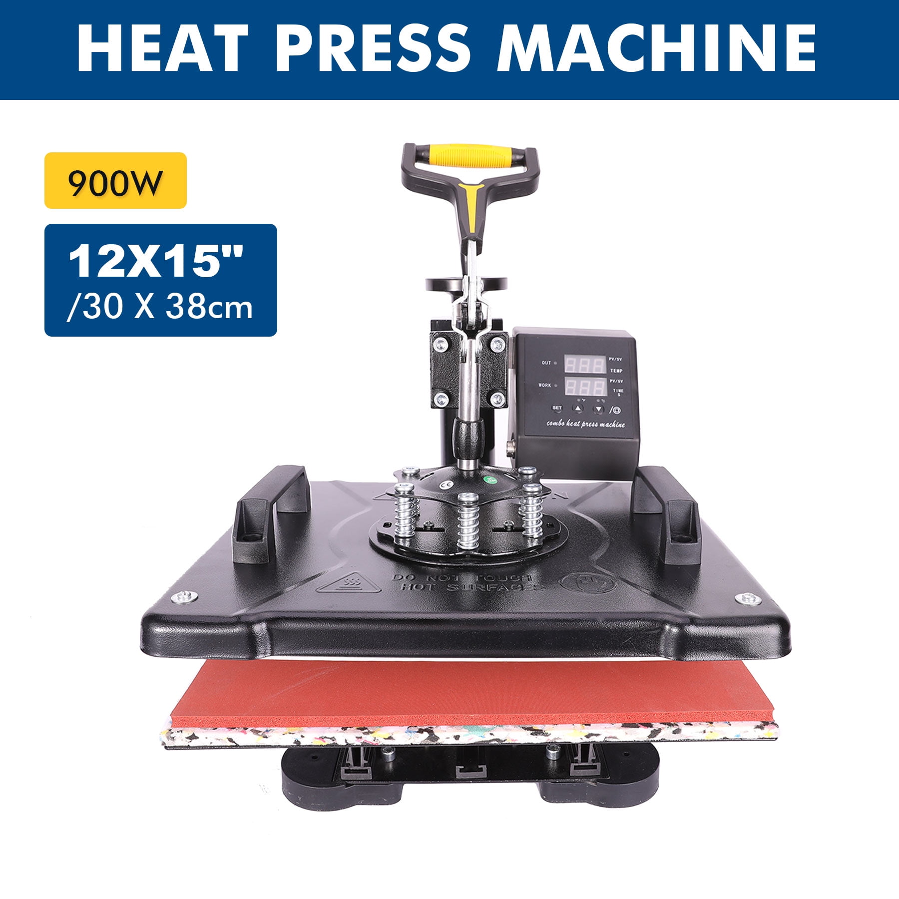 12x15 Digital Clamshell Heat Press Transfer TShirt Sublimation Machine