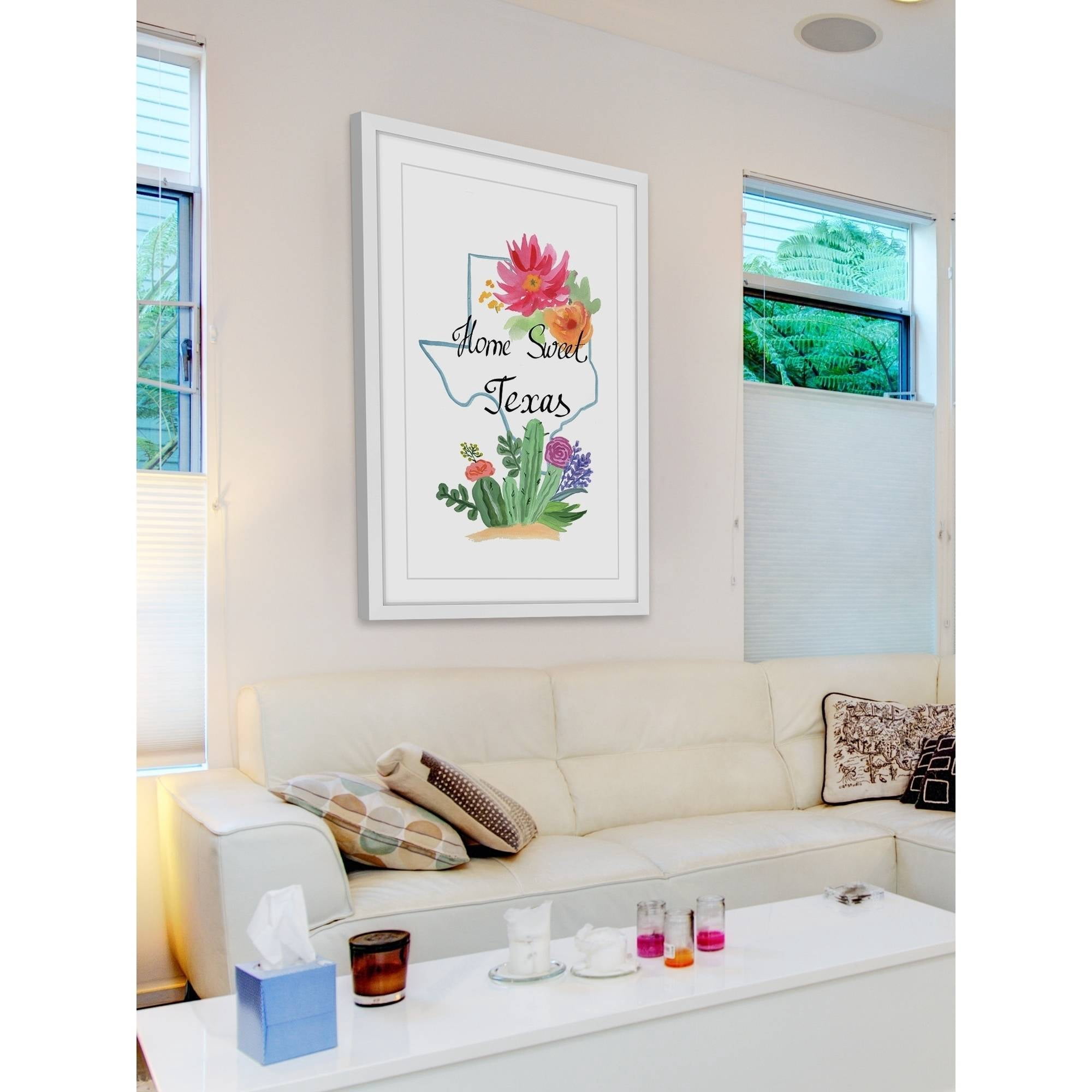 "Texas Is My Home" Framed Painting Print