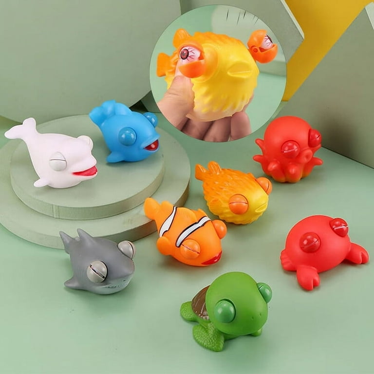 Cuteam Squeezing Animal Toy Lovely Fish Turtle Crab Shark Dolphin