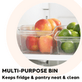 thumbnail image 5 of Fridge / Pantry Bin w/ Fingergrip Handle (12" x 5.75" x 3.5") Set of 6, 5 of 7