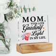 thumbnail image 4 of to Mom Gift for Mother’s Day Christmas Birthday Thanksgiving, Mother Sentimental Gifts Clear Desk Decorative Sign from Daughter Son, Mom Acrylic Plague 4x4 Inch, 4 of 5