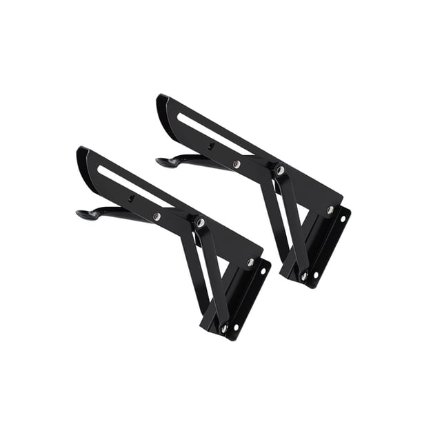Toystoory 1 par de soportes de estante plegables, soporte de estante plegable de alta resistencia para trabajo de mesa, soporte DIY para ahorrar Conjuntos de muebles de dormitorio No.1