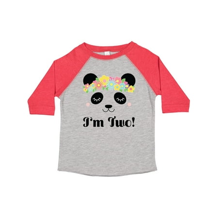 

Inktastic 2nd Birthday Panda Face 2 Year Old Girl Gift Toddler Toddler Girl T-Shirt
