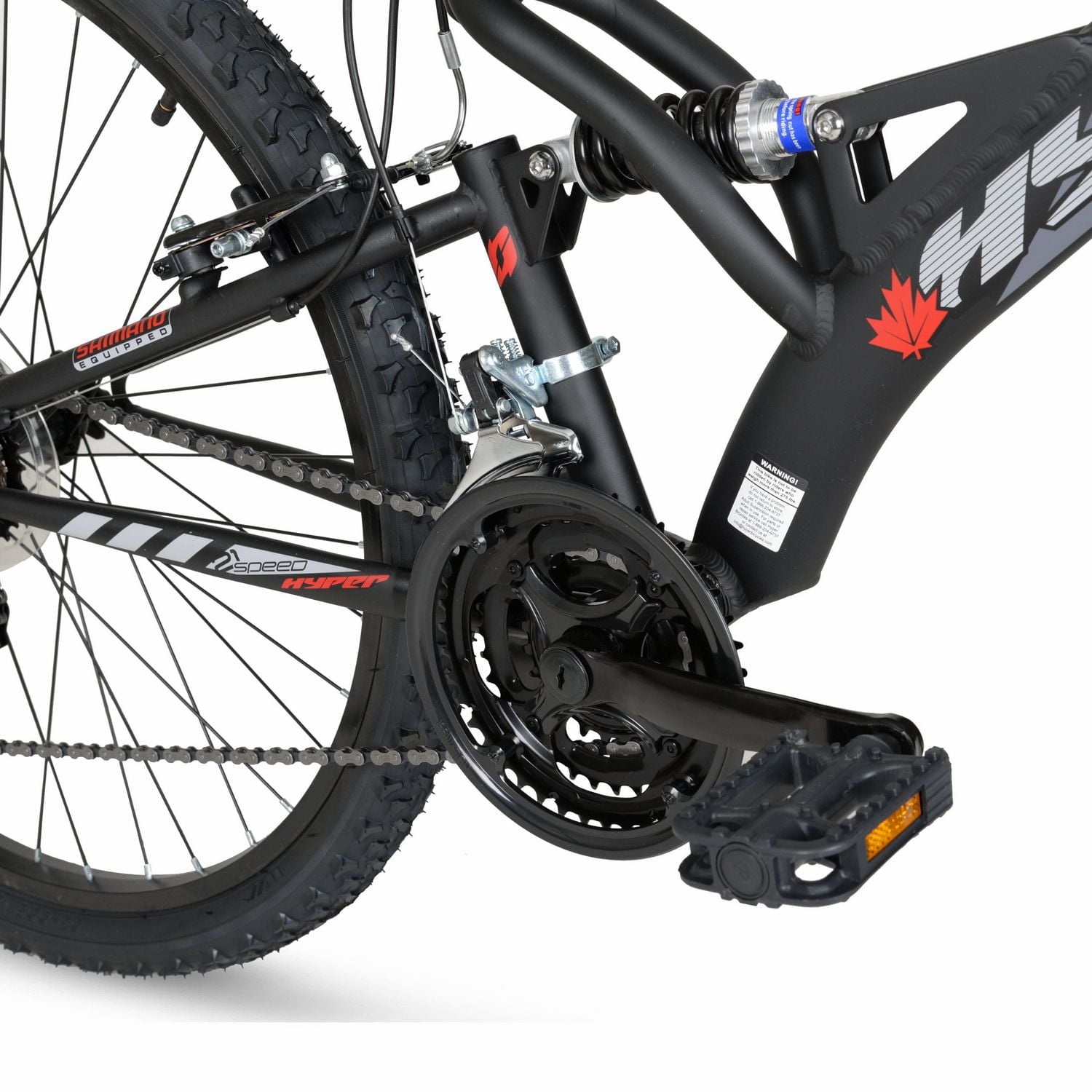 26" Hyper Bicycles Bear Mountain Full Suspension Men's Aluminum Mountain Bike