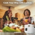 thumbnail image 6 of CUCKOO Twin Pressure Rice Cooker 10-Cup Uncooked / 20-Cup Cooked with Nonstick Inner Pot, Large Rice Maker & Warmer with 16 Menu Options, Open Cooking Mode, Voice Guide, White (CRP-ST1009FW), 6 of 10