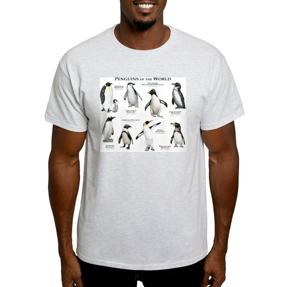 CafePress - Penguins Of The World Light T Shirt - Men's Classic Graphic T-Shirt