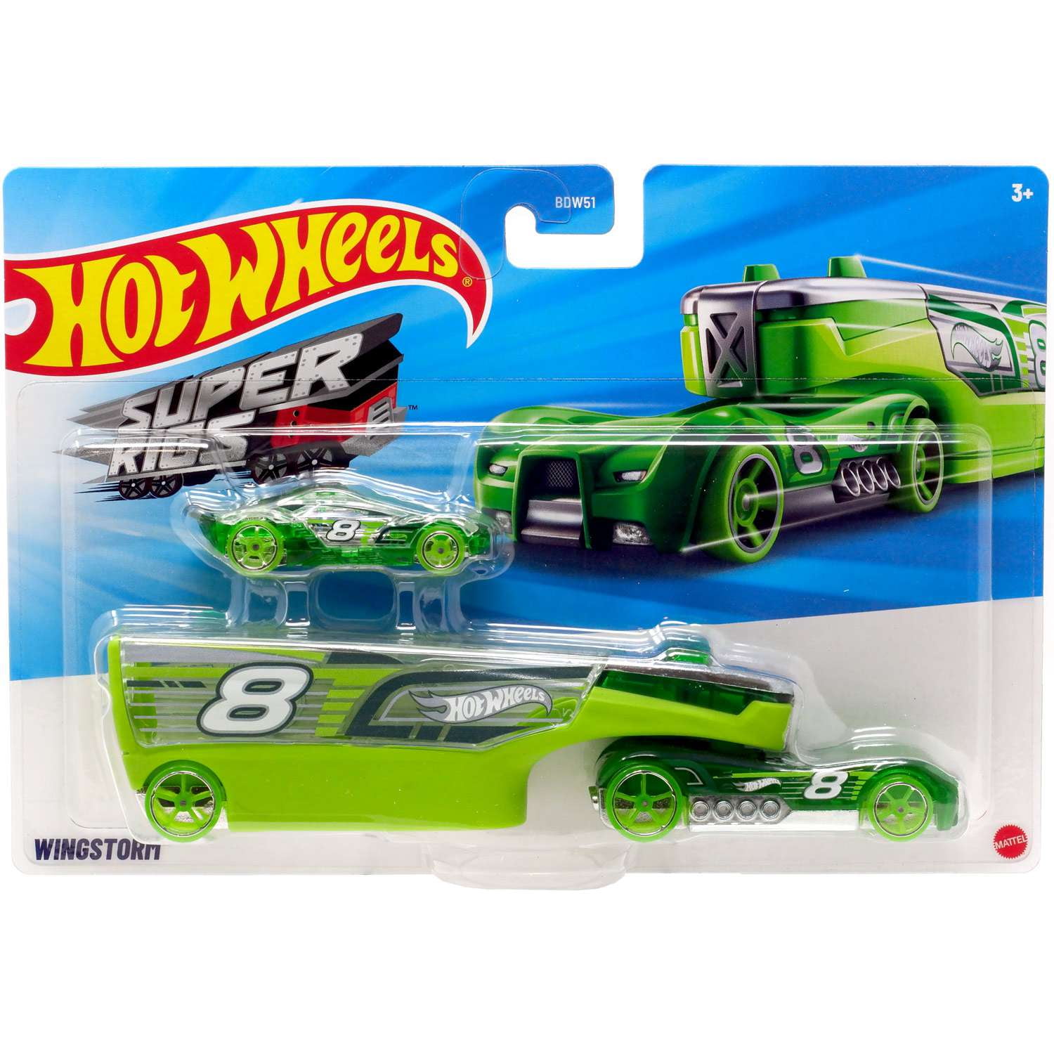 Hot Wheels Super Rigs Scrubba Dub Driver Diecast Car