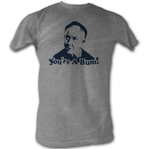 Rocky MGM Movie Youre A Bum Adult T-Shirt Tee 3X Gray