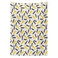 thumbnail image 3 of Ambesonne Yellow Tablecloth Rectangular Table Cover, Watercolor Boho Feathers Art, 60"x90", Mustard Black and Grey, 3 of 4