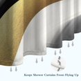 thumbnail image 6 of Black White Marble Gold Wave Pattern Shower Curtain 36"x72" ,Bathroom Decorative Shower Curtains Set with 12 Hooks,Modern Waterproof Washable Shower Curtain, 6 of 6