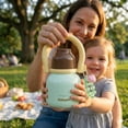 thumbnail image 5 of Sidagar 22 oz Mint Green Insulated Stainless Steel Water Bottle with Straw and Handle, 5 of 10