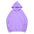 thumbnail image 4 of Hessimy Hoodies For Women Drawstring Cute Hoodies Fall Jacket Oversized Casual Sweatshirts With Pocket Essentials Hoodie Pullover Women Blouses sweatshirts for teen girls(A57-Light Purple,M), 4 of 5