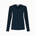 thumbnail image 5 of Towmus Women Shirts V Neck Short Ladies Long Sleeve Tee Shirts Basic Tops, 5 of 6
