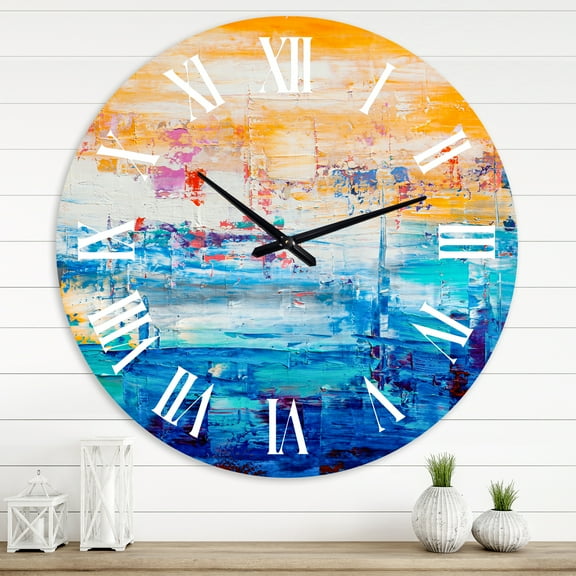 Designart 1 in Modern,Contemporary Wall Clock