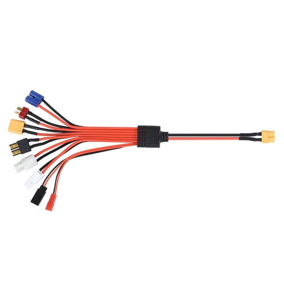 High Current 1 to 8 XT60 Splitter Wire with EC3, XT60,Connectors for Remote Car Robots and Electronics