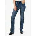 thumbnail image 2 of Grace in LA Women's Western Horse Embroidered Crystal Embellished Bootcut Stretch Jeans (26), 2 of 4