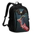 thumbnail image 1 of Disketp American Flag Mochila de Viaje Estampada para Laptop con Puerto de Carga USB, Mochila Impermeable para Computadora – Regalo para Hombres y Mujeres, 1 of 7