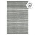 thumbnail image 3 of FH Home Machine Washable Area Rug - Hand Woven, Stain Resistant, Pet Friendly - Premium Recycled Polyester Yarn - Stripes - Bedroom, Living Room - Portland - Charcoal & White - 4 x 6 ft, 3 of 6