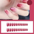 thumbnail image 1 of 24Pcs/Set Detachable Nail Tips French Style Colorful Fashion Women Fake Full Tips False Press On Nail for Manicure, 1 of 10