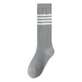 thumbnail image 1 of Chaussettes Hautes pour Filles Enfants Mode Sport École Rayées Mignonnes Confortables Douces Durables Non-Décontractées, 1 of 4