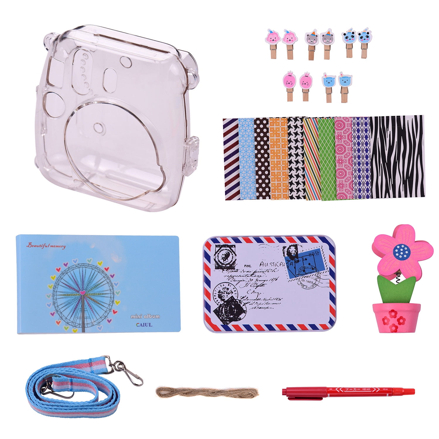 8in1 Instant Camera Accessories Bundle Kit for Fujifilm Instax Mini 8