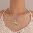 thumbnail image 5 of Necklace for Women Jewelry for Women Pistachio Olivine Pendant Necklace Exquisite And Clavicular Chain, 5 of 9