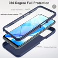 thumbnail image 3 of FYBTO for OnePlus Nord N200 5G Case with Built-in Screen Protector, Full Body Shockproof Phone Case, [Soft Liquid Silicone Back Cover+Hard Front Cover] Slim Rugged Protective Cover Case (Black), 3 of 5