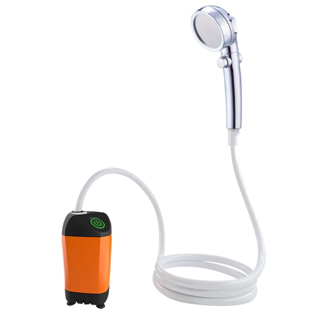 Ducha para Acampar Al Aire Libre 4800mAh Ducha A Prueba (Ajuste Tres Engranajes Naranja)