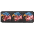 thumbnail image 5 of SKYSONIC Eagle Labor Day Runner Rug with Rubber Backing, USA Flag Non Slip Entryway Rug Runner Washable Soft Area Rug Carpet for Hallway Bedroom Kitchen Decor,2'x6', 5 of 6