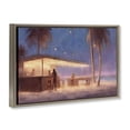 thumbnail image 3 of Stupell Industries Coastal Evening Beach Bar Brown Floating Frame Canvas Art, 25 x 17, by Noah Bay, 3 of 8