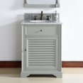 thumbnail image 2 of Savannah Collection 238-104-V26-UGR-2CAR 26"" Urban Gray Single Vanity with One Soft Close Door One Soft Close Drawer Antique Pewter Hardware and 2 CM Carrara White Marble Top, 2 of 6