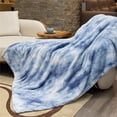 thumbnail image 2 of Blanket Cozy Soft Gray Tie Dye Blanket - Throw 50" x 70", 2 of 5