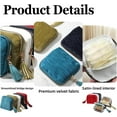 thumbnail image 5 of Jewelry zippered pocket case Travel Jewelry Bag - Portable Velvet Organizer with 5 Compartments, Secure Storage for Necklaces & Accessories, Ideal Gift for Women, 5 of 8