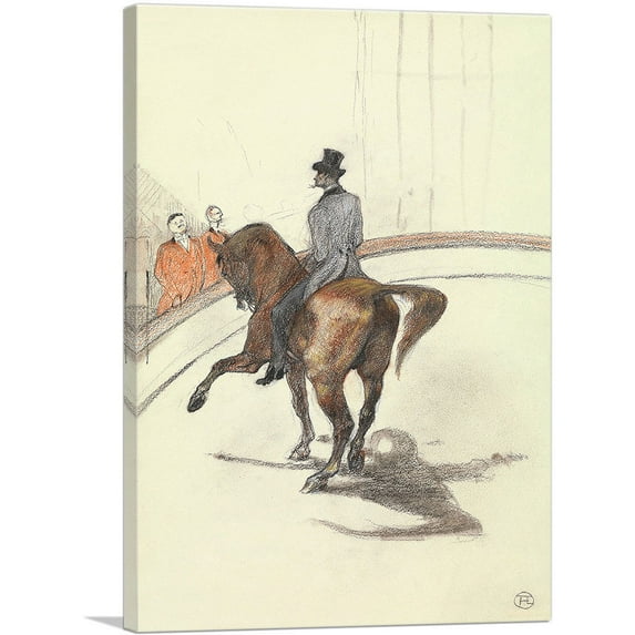 ARTCANVAS At the Circus - The Spanish Walk 1899 Canvas Art Print by Henri De Toulouse-Lautrec - Size: 18" x 12" (0.75" Deep)