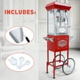 thumbnail image 4 of Weetoo Popcorn Machine Maker with Cart 12oz Popper Vintage Movie Theater Style for Party, 4 of 8