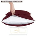 thumbnail image 6 of SGI Bedding 600 TC Egyptian Cotton Bed Sheet Set - Queen Size Sheets 600 Count Sheets for Queen Size Bed - Soft, Durable Sheets Cotton Sheets in 600 TC 12" Deep Burgundy, 6 of 8