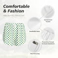thumbnail image 4 of Picia Green polka dots Pattern Women's 2 in 1 Athletic Running Shorts High Waisted Workout Casual Gym Sweat Shorts with Comfy Liner Zipper Pockets-Medium, 4 of 7